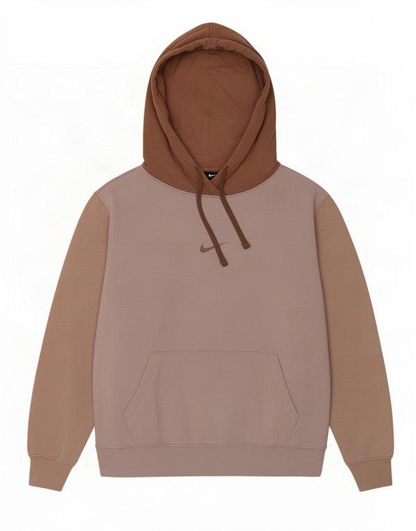 Женский джемпер с капюшоном оверсайз Nike UK 6 XS, розовый, хлопковый с цветными блоками