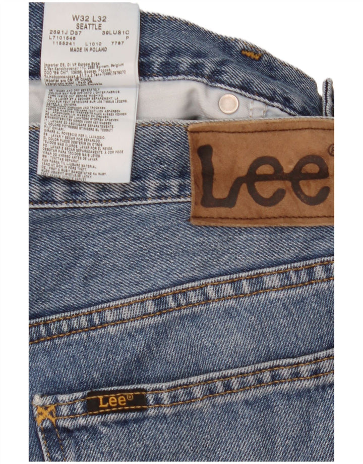 Мужские прямые джинсы Lee Seattle W32 L32, синий хлопок