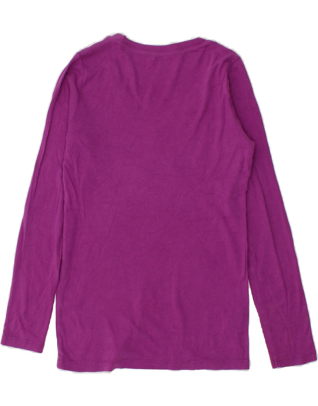 EDDIE BAUER Womens Top Long Sleeve UK 12 Medium Purple Cotton Vintage Eddie Bauer and Second-Hand Eddie Bauer from Messina Hembry 