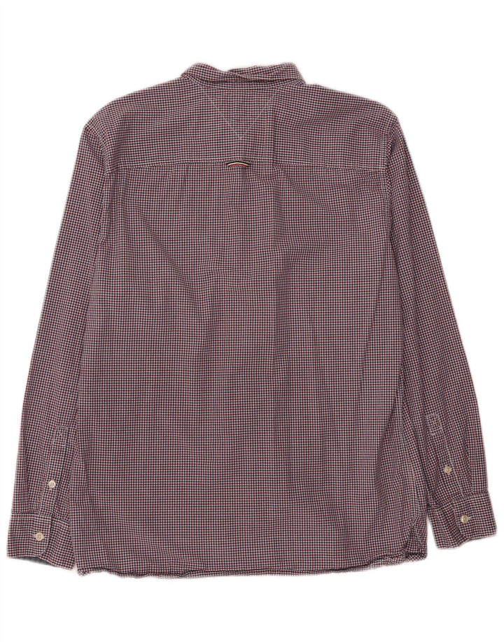 TOMMY HILFIGER Mens Shirt Large Multicoloured Gingham Cotton