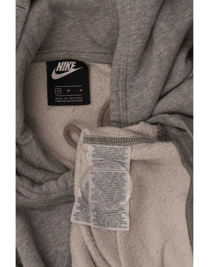 Мужской джемпер с капюшоном Nike среднего серого цвета, хлопок