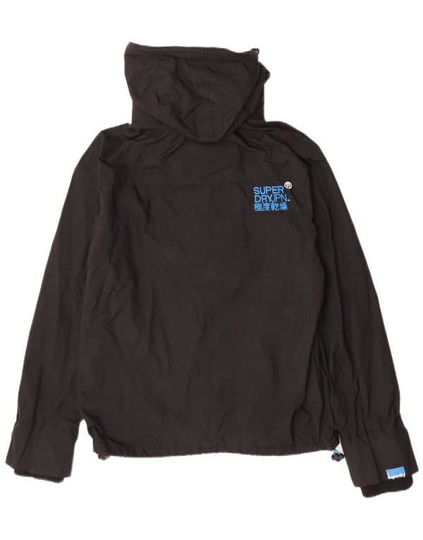 Мужская ветровка с капюшоном Superdry UK 40, большая черная цветная блокировка