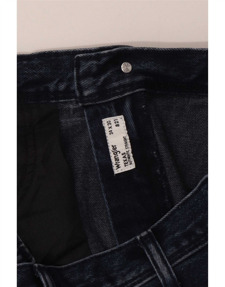 Мужские прямые джинсы Wrangler Texas W34 L30 темно-синие