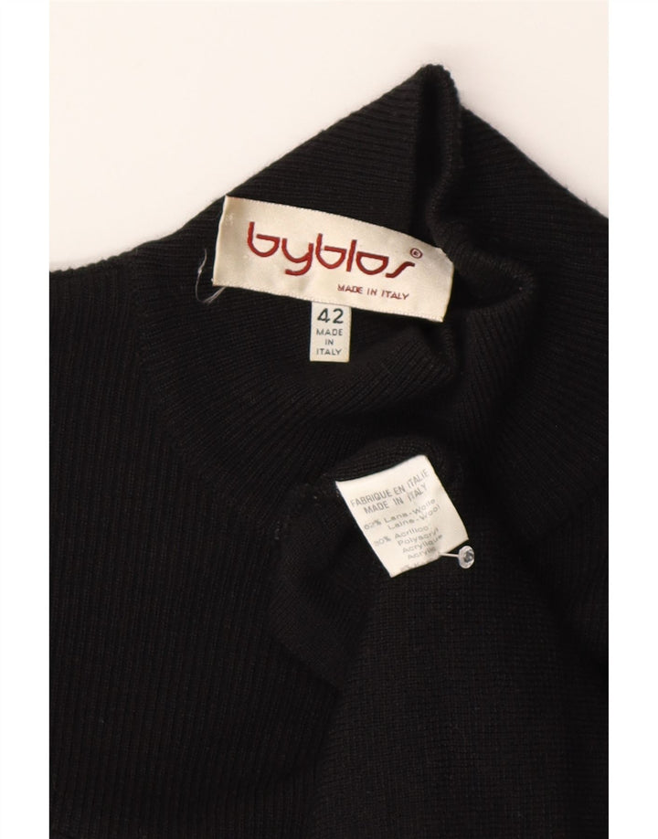 Женское платье-джемпер с длинными рукавами Byblos IT 42, средний черный, шерсть