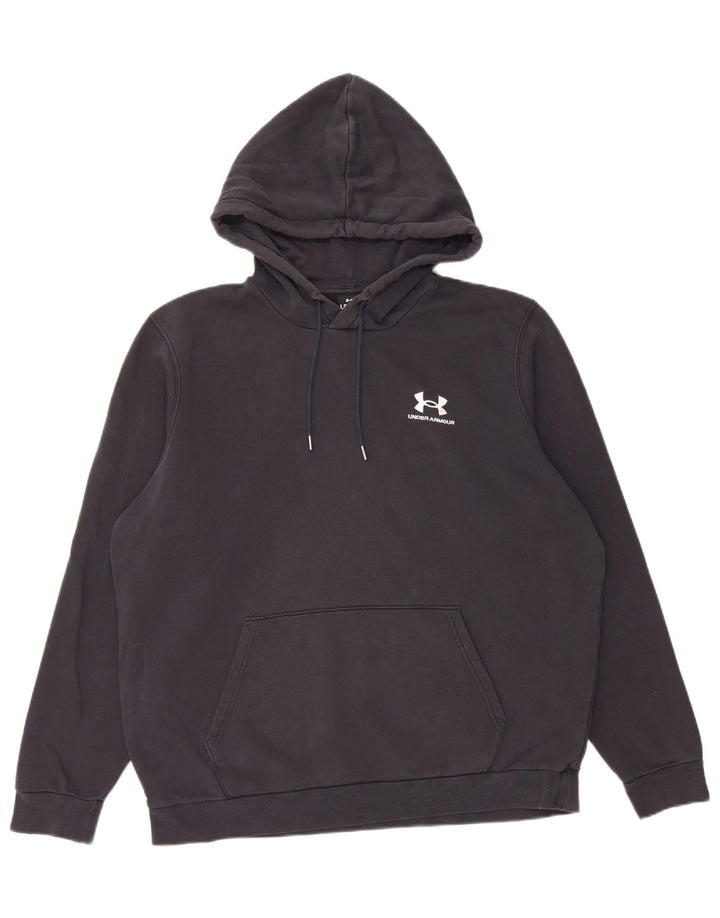 Мужской джемпер с капюшоном Under Armour, большой черный, хлопок