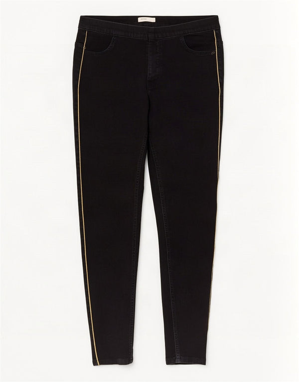 Женские укороченные джинсы джеггинсы Marks & Spencer UK 14, большие W32 L25, черный хлопок