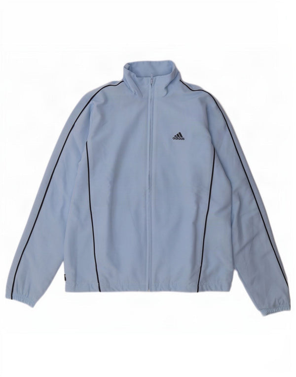 Женский спортивный костюм Adidas Top Jacket UK 12, средний синий полиэстер