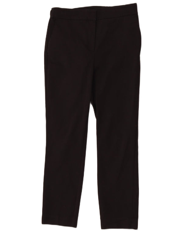 Женские прямые брюки чинос Zara, большие, черные, хлопковые, W30 L28