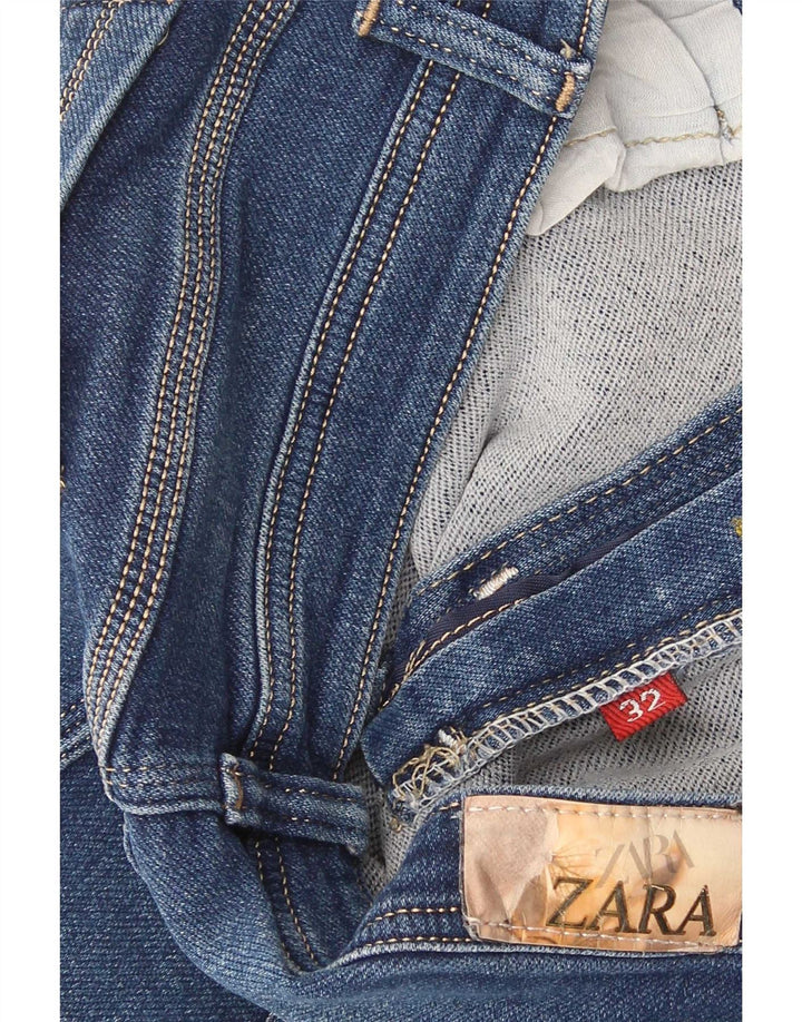 Женские прямые джинсы Zara W32 L25 синие