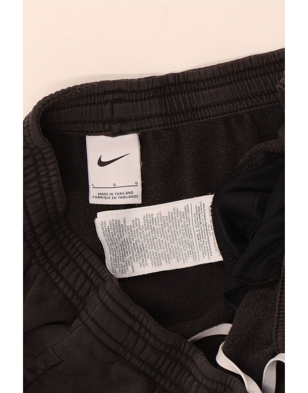 Мужские спортивные брюки Nike, большие черные хлопковые брюки для бега