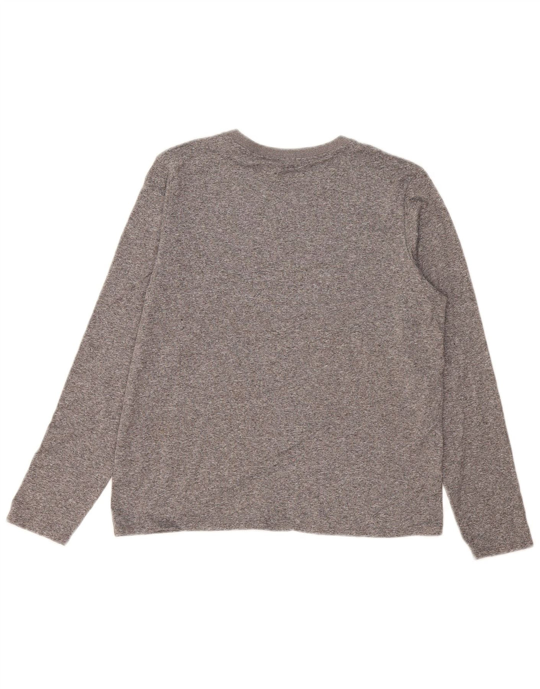 Женский топ NIKE Dri Fit с длинным рукавом и графикой, Великобритания, 14, средний серый, в крапинку