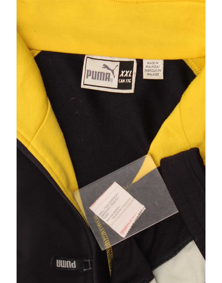 Мужской спортивный костюм Puma 2XL, темно-синий, полиэстер с цветными блоками
