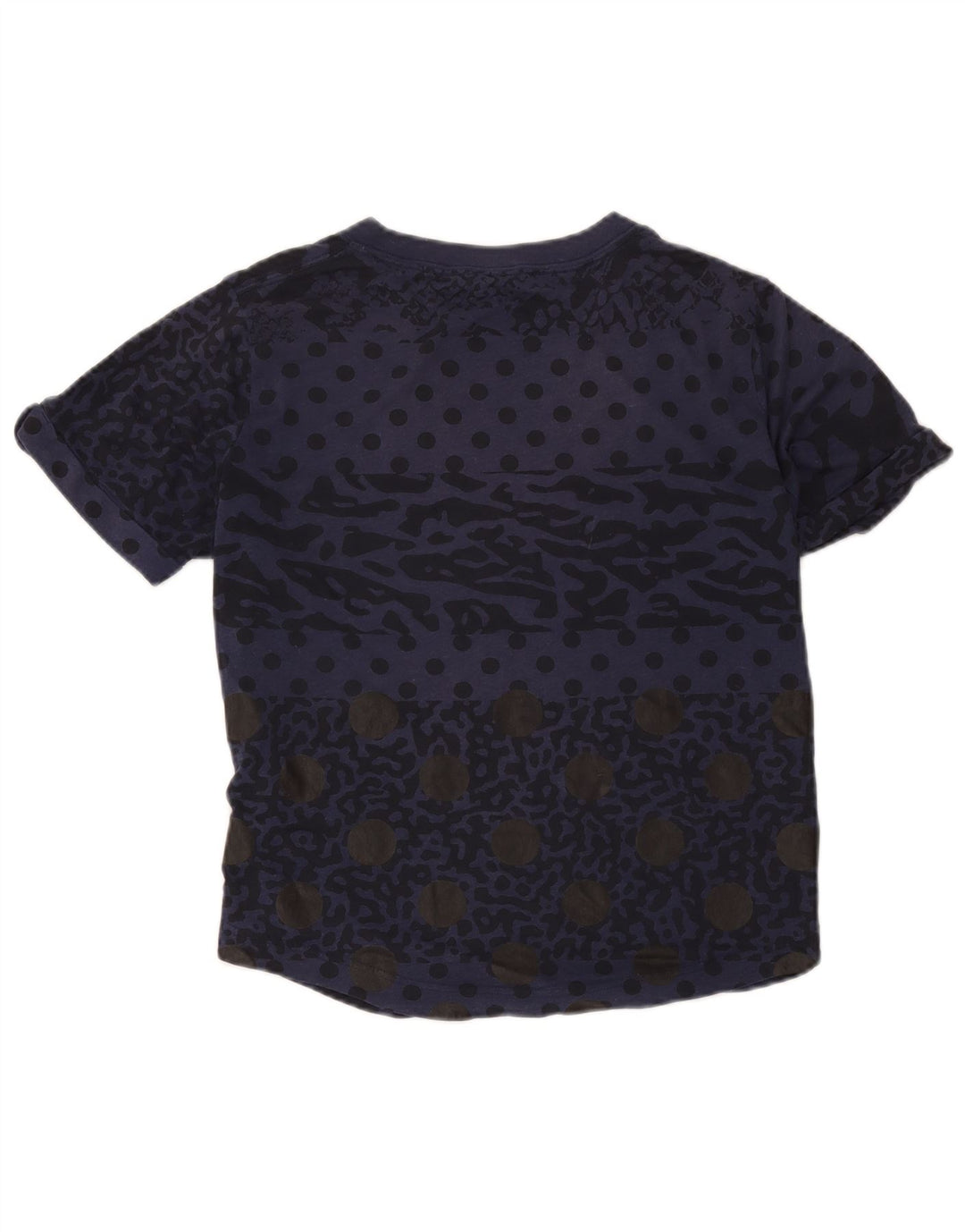 Женская футболка с абстрактным узором Nike Top UK 14 Medium Navy Blue