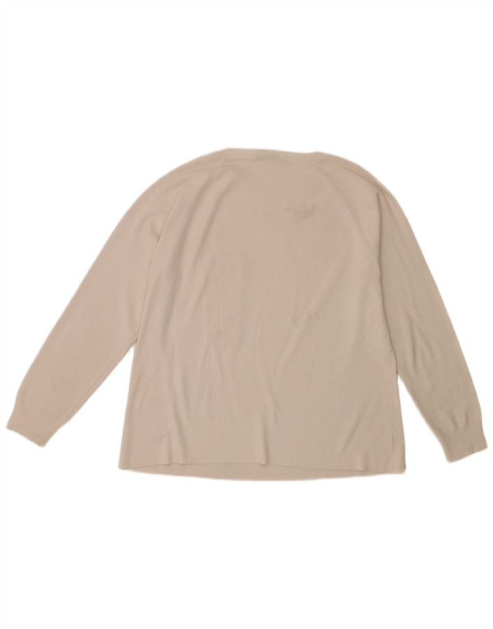 Женский джемпер с круглым вырезом Max Mara UK 14, средний, белый