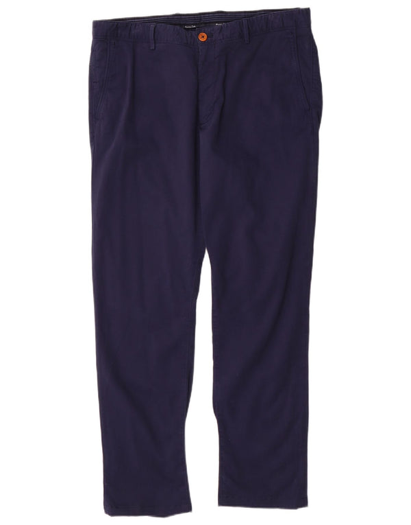 Мужские брюки-чиносы Massimo Dutti Slim Fit EU 44 Large W34 L29 Темно-синие