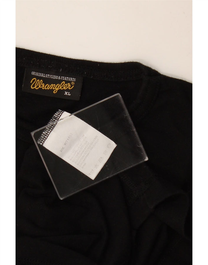 Мужская футболка WRANGLER XL, черная, хлопок