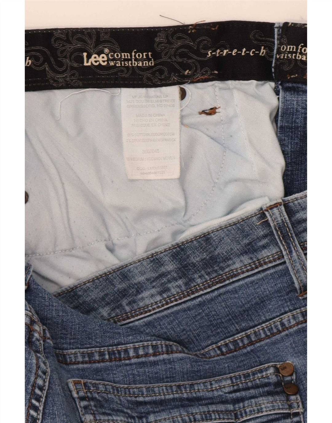 Женские эластичные прямые джинсы Lee W38 L29, синий хлопок