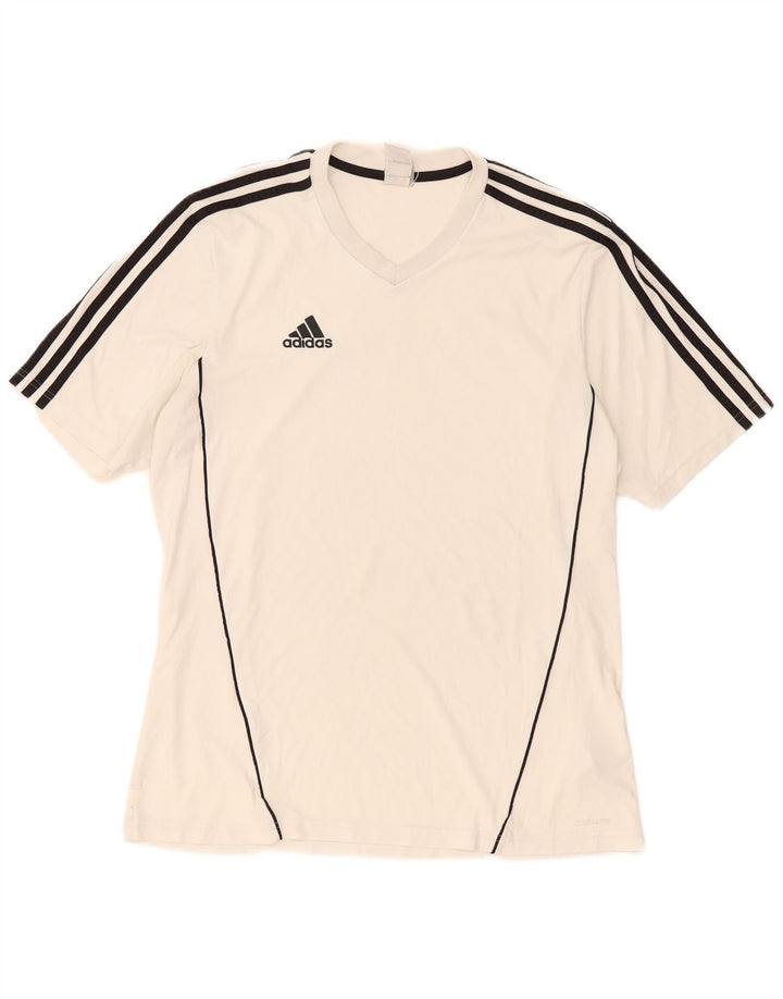 Мужская футболка Adidas Climalite, большой белый полиэстер