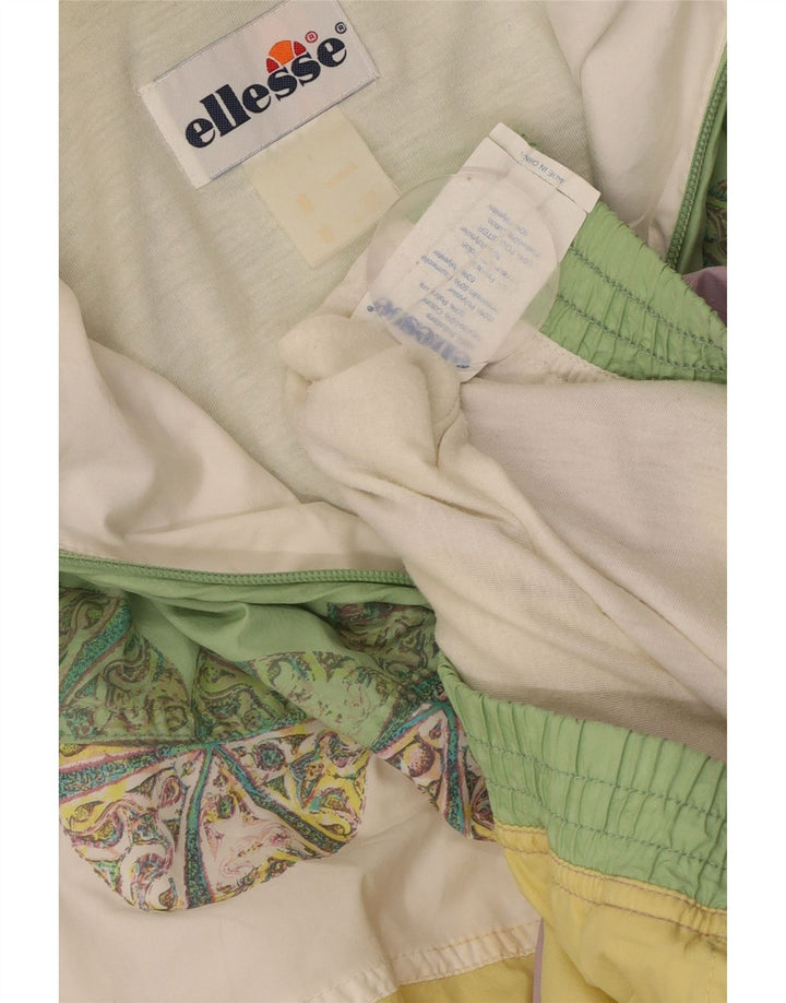 ELLESSE Женский бомбер оверсайз UK 18 XL Разноцветный цветной блок