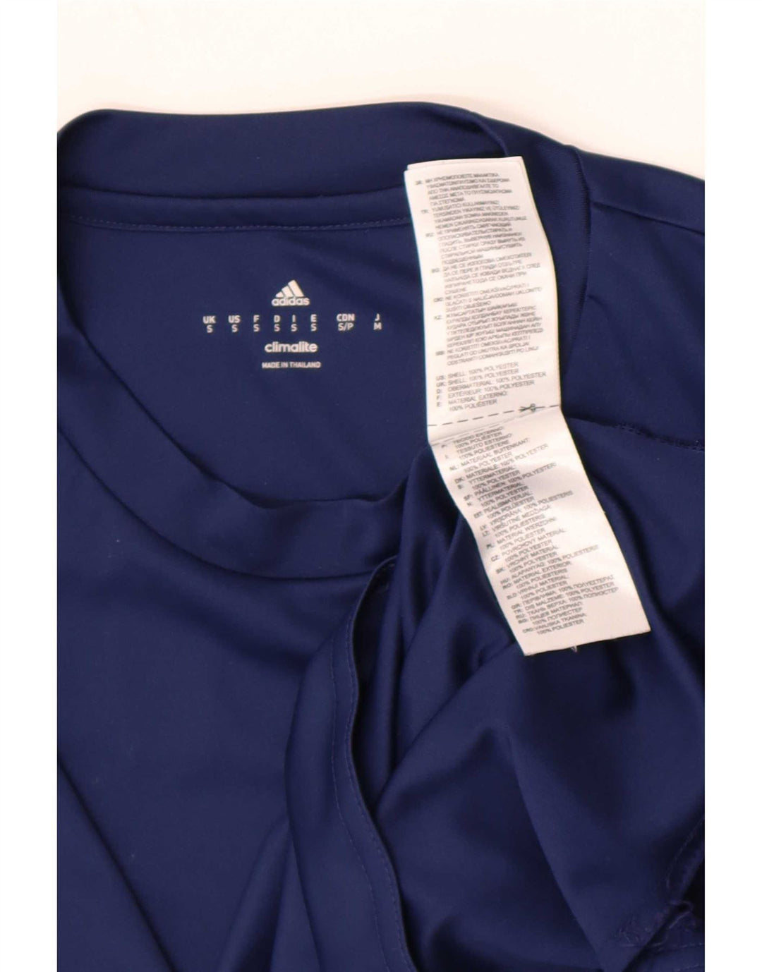 Adidas Мужская футболка Climalite Top Small Темно-синий полиэстер