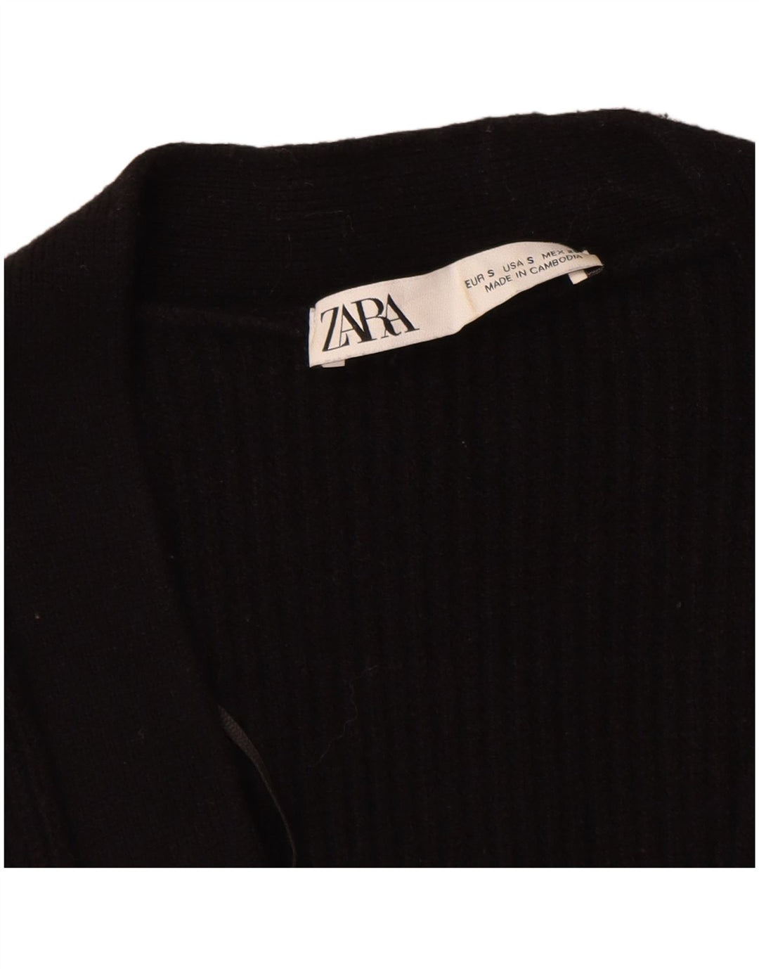 Женский свободный кардиган Zara UK 10, маленький черный