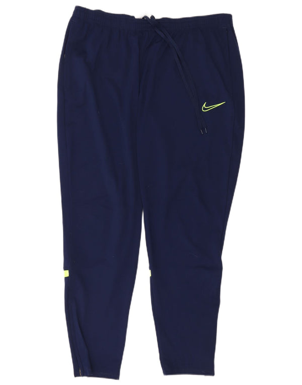 Женские спортивные брюки Nike Dri Fit UK 18 XL, темно-синие с цветными блоками