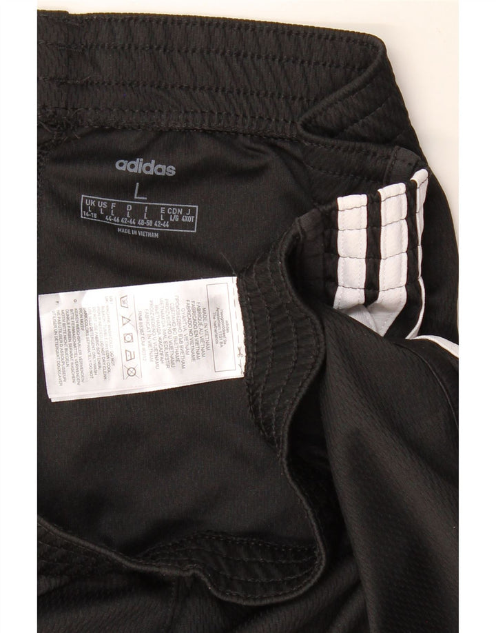 Женские спортивные шорты ADIDAS UK 16/18, большие черные, полиэстер
