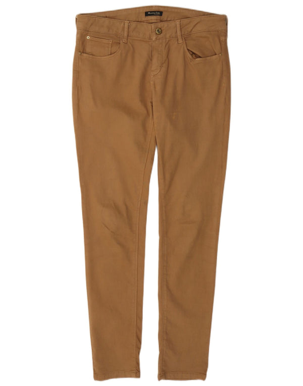 Женские повседневные узкие брюки Massimo Dutti EU 38 Small W28 L29 Коричневые
