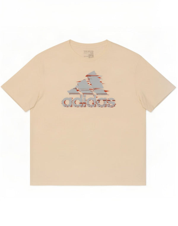 Мужская футболка с рисунком Adidas Top 2XL Off White Cotton