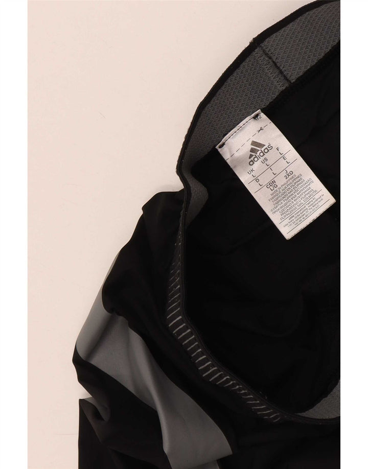 Мужские укороченные леггинсы Adidas Tech Fit большого размера из полиамида с цветными блоками