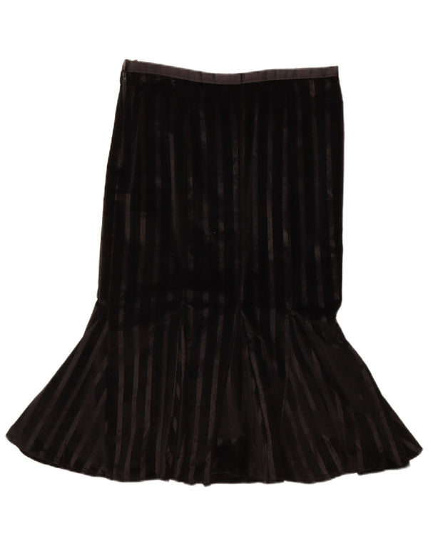 Винтажная женская бархатная юбка-труба W32, большая черная полоска