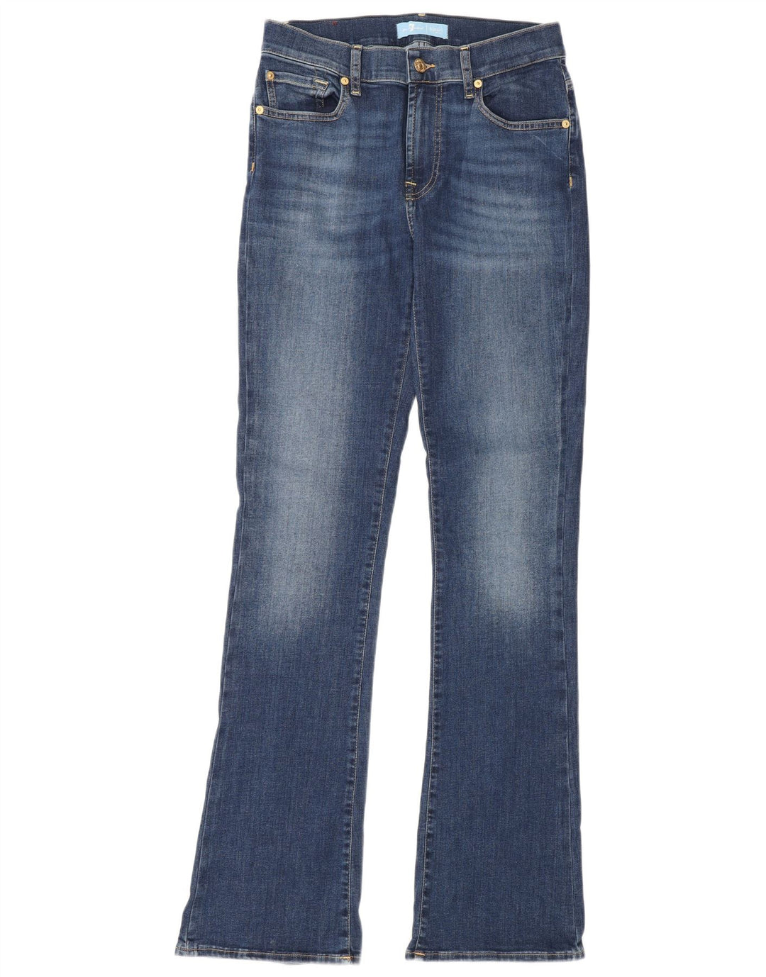 Женские джинсы Bootcut 7 For All Mankind W28 L34, синий хлопок