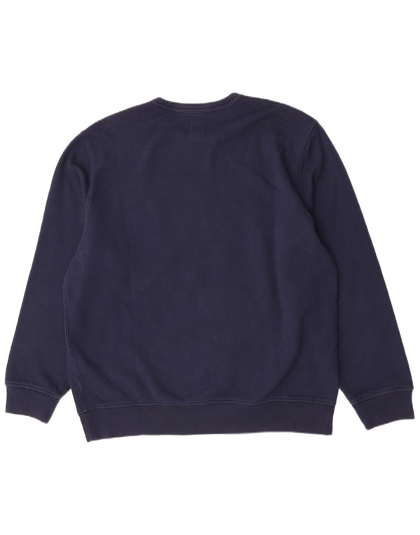 Мужской свитшот с рисунком Gap, XL, темно-синий, хлопок
