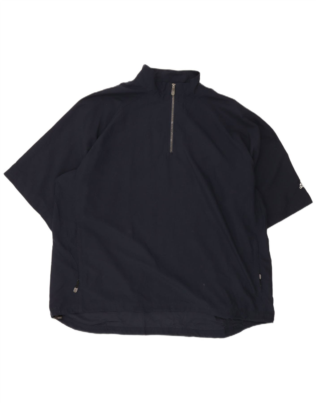 Мужской спортивный костюм Adidas Climacool с воротником на молнии, темно-синий спортивный костюм 2XL