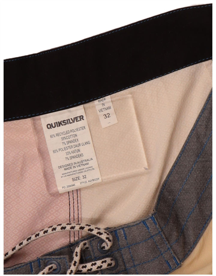 Мужские шорты для плавания Quiksilver, полиэстер с цветными блоками, средний красный