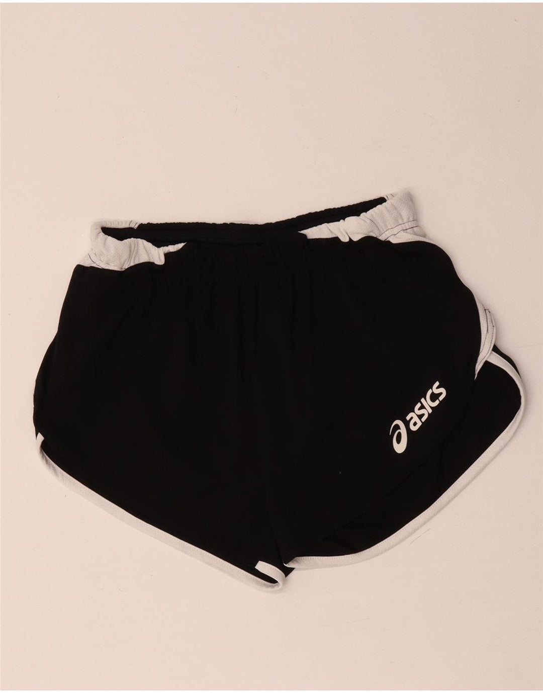Женские спортивные шорты Asics UK 10, маленькие черные, полиэстер с цветными блоками