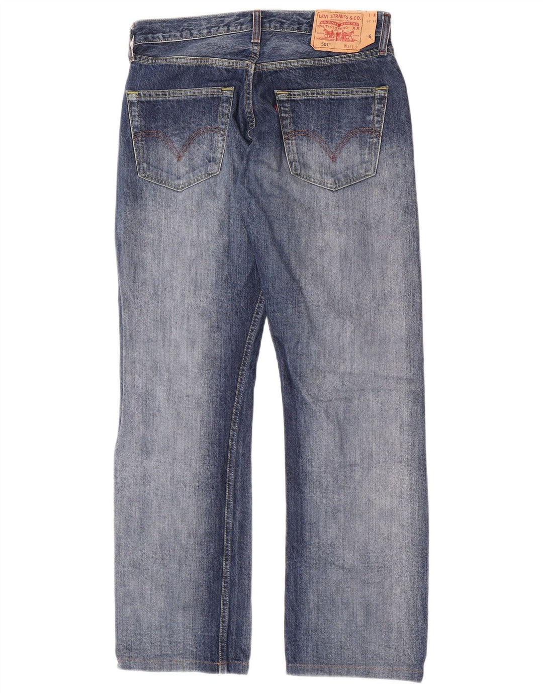 Мужские прямые джинсы Levi's 501 W31 L30 синие, хлопок