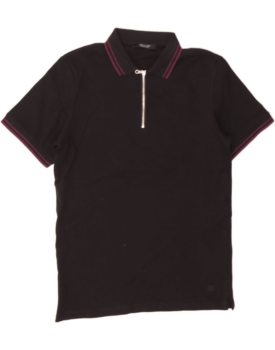 JACK & JONES Mens Polo Shirt XS Black Cotton Vintage Jack & Jones and Second-Hand Jack & Jones from Messina Hembry 