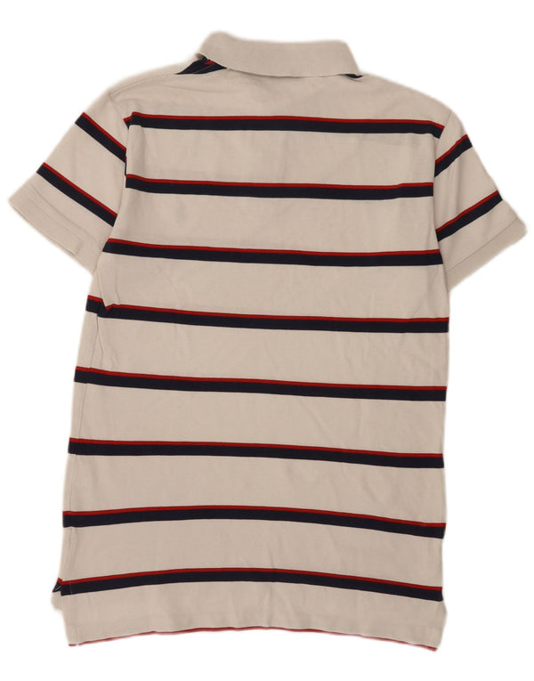 Мужская рубашка-поло Polo Ralph Lauren на заказ, маленькая белая полосатая хлопковая рубашка