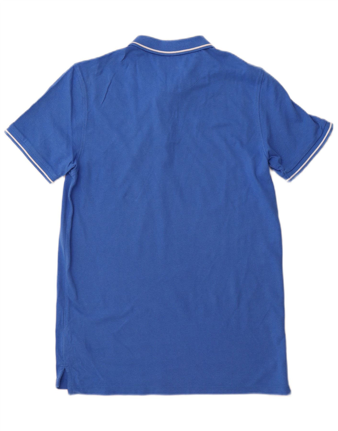 Мужская рубашка поло LEE стандартного кроя, хлопковая, среднего синего цвета