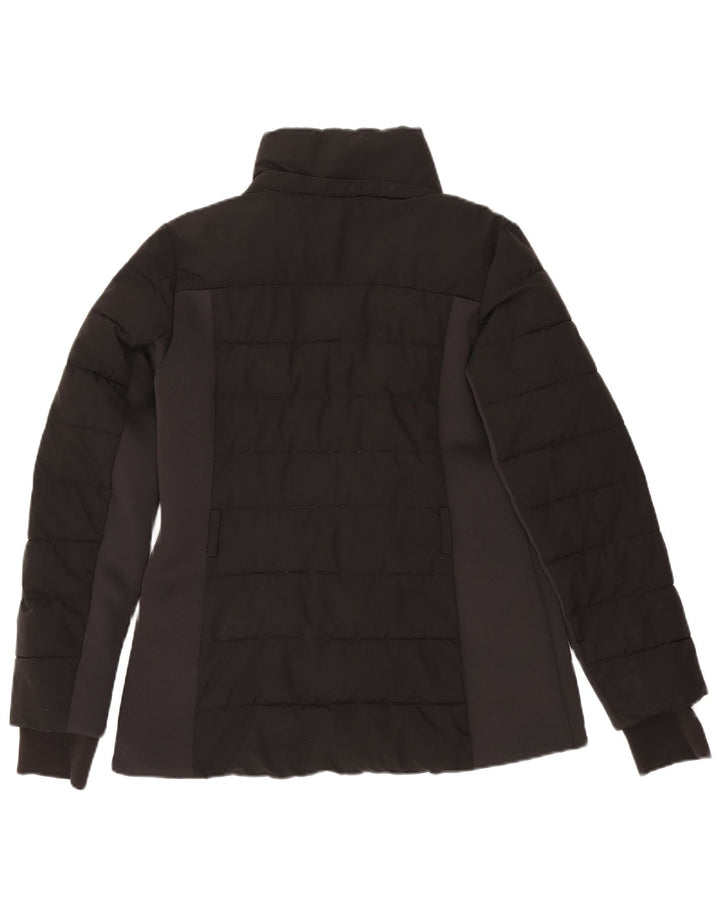 MICHAEL KORS Womens Padded Jacket UK 14 Medium Black Colourblock Polyester