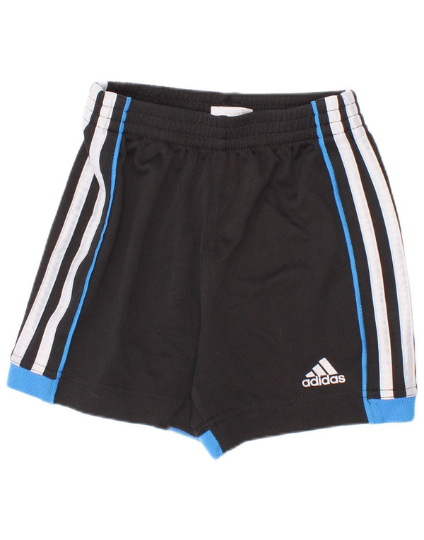 Спортивные шорты Adidas для мальчиков 2–3 лет, черные, полиэстер с цветными блоками