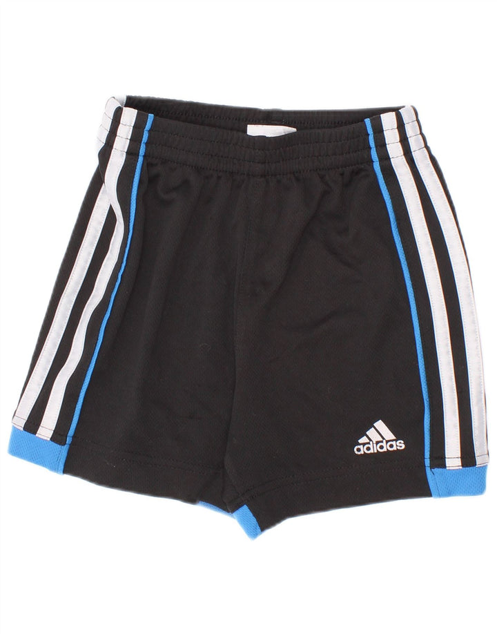 Спортивные шорты Adidas для мальчиков 2–3 лет, черные, полиэстер с цветными блоками