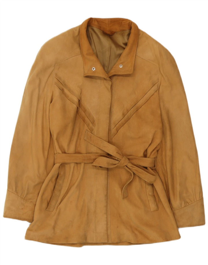 Винтажная женская замшевая куртка IT 44 Medium Beige