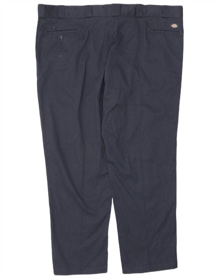 Мужские прямые брюки-чиносы Dickies W50 L32 темно-синие из полиэстера