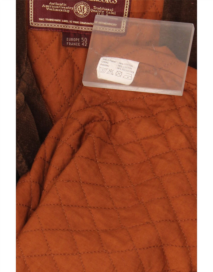 Мужская вельветовая куртка MARLBORO CLASSICS EU 50, большая, коричневая, хлопковая