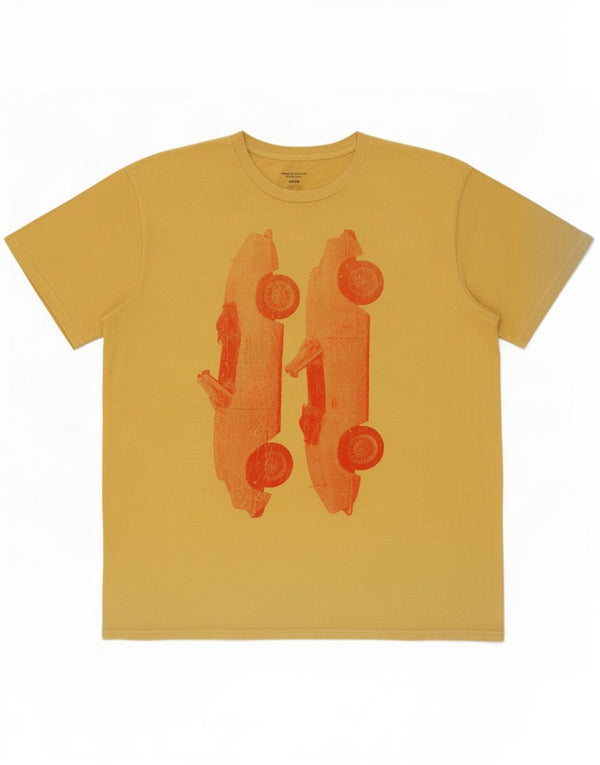 Urban Outfitters Mens Graphic T-Shirt Top Medium Yellow