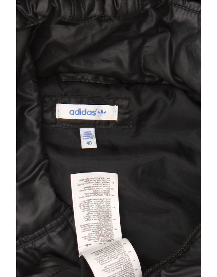 Женский утепленный жилет с капюшоном ADIDAS IT 40, маленький, черный, полиэстер