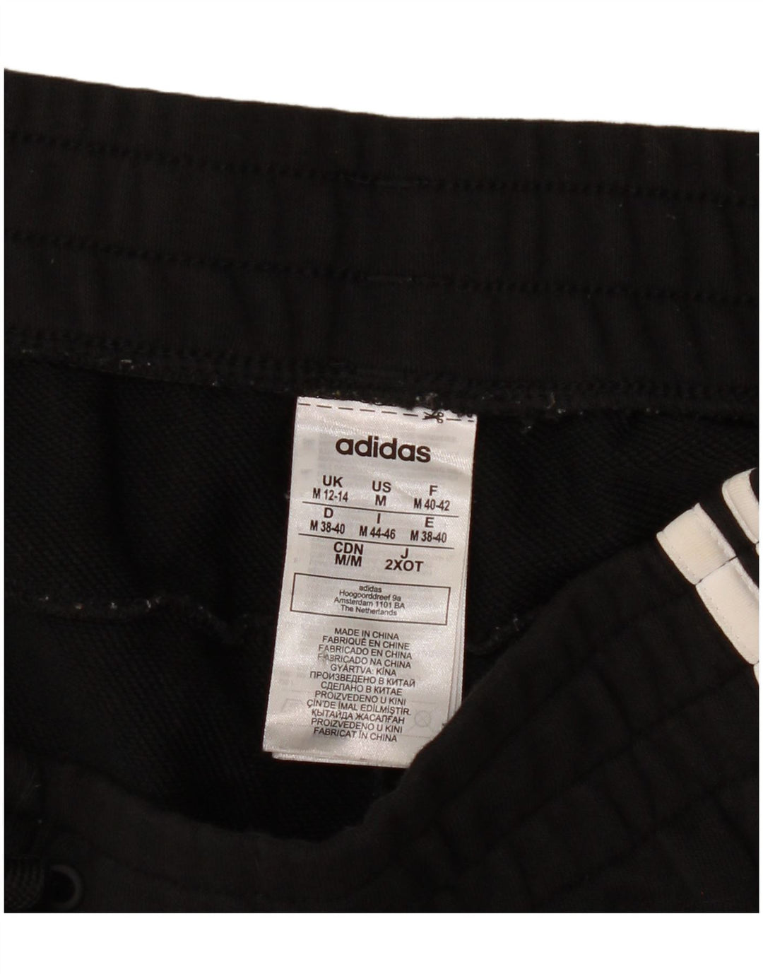 Женские спортивные брюки Adidas Joggers UK 12/14, средний черный хлопок