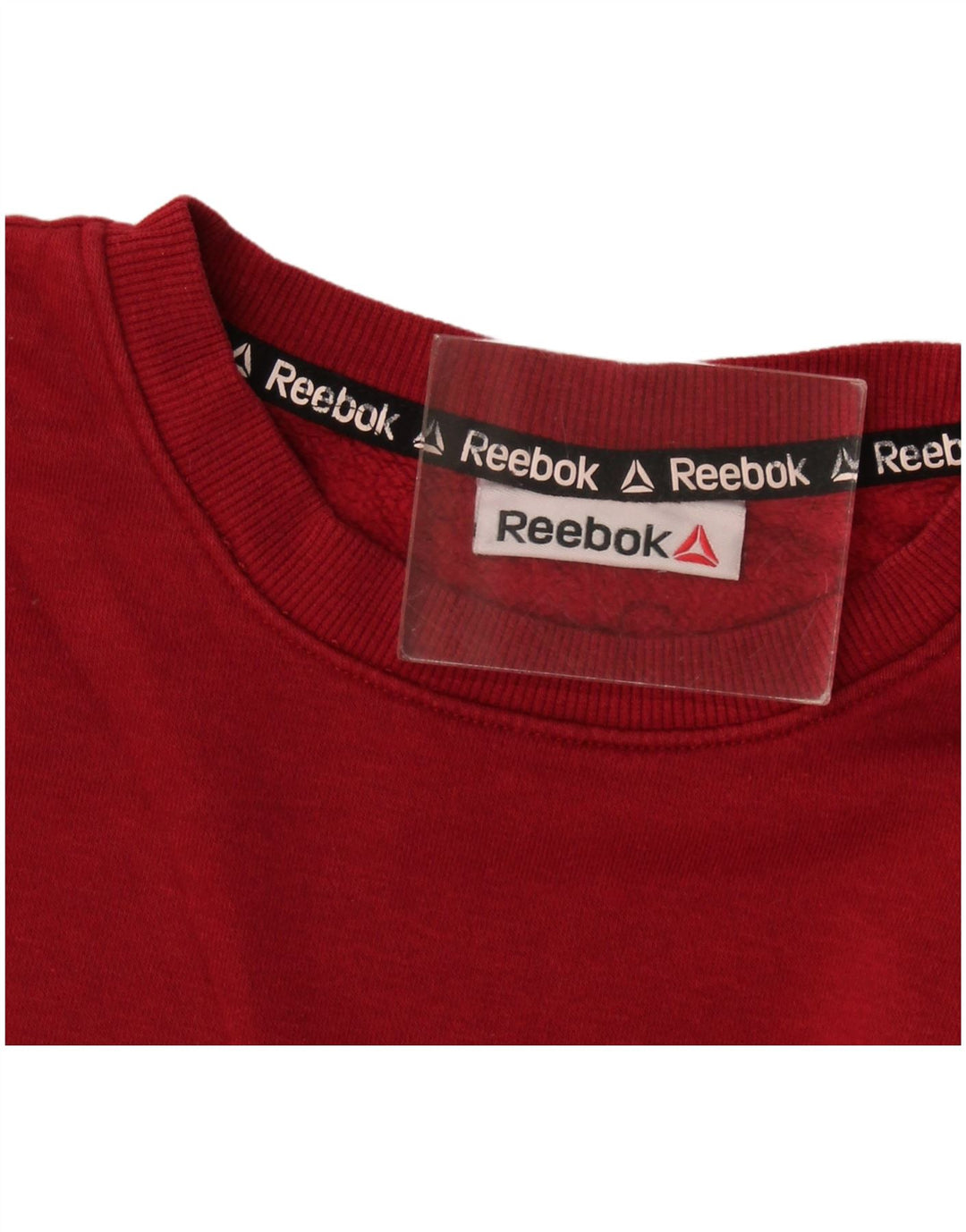 Мужской свитшот с рисунком Reebok, большой бордовый